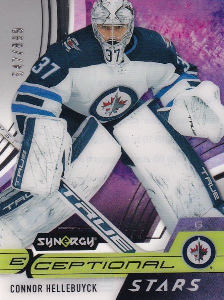 insert karta CONNOR HELLEBUYCK 21-22 Synergy Exceptional Stars /899
